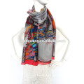 2015 Newest Novel Fashionable 100% Silk Printed Latest Scarf Designs